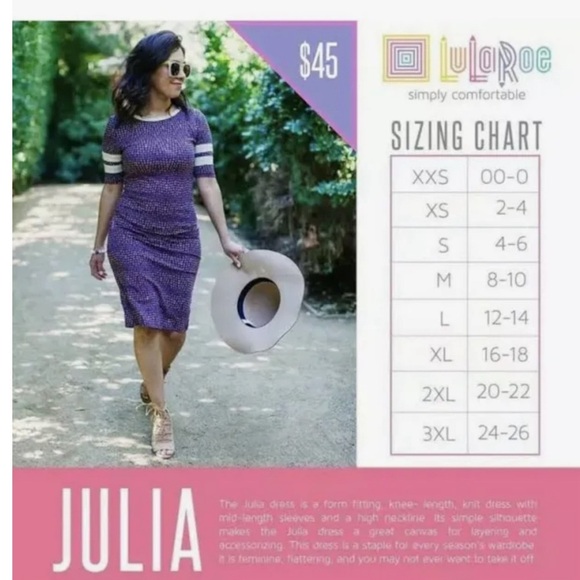 LuLaRoe Julia Dress - Picture 5 of 5